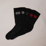 CLASSIC CREW SOCKS 5-PACK - Black