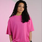 NOVA OVERSIZED T-SHIRT - GLOW PINK