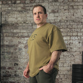 تي شيرت ريسولف - مقاس كبير - للجنسين (رملي)