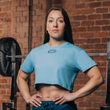 REFLECT CROP TOP BLUE