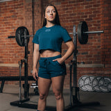 REFLECT CROP TOP TEAL