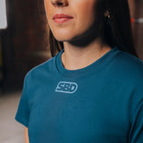 REFLECT CROP TOP TEAL