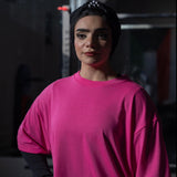 NOVA  OVERSIZED T-SHIRT - GLOW PINK