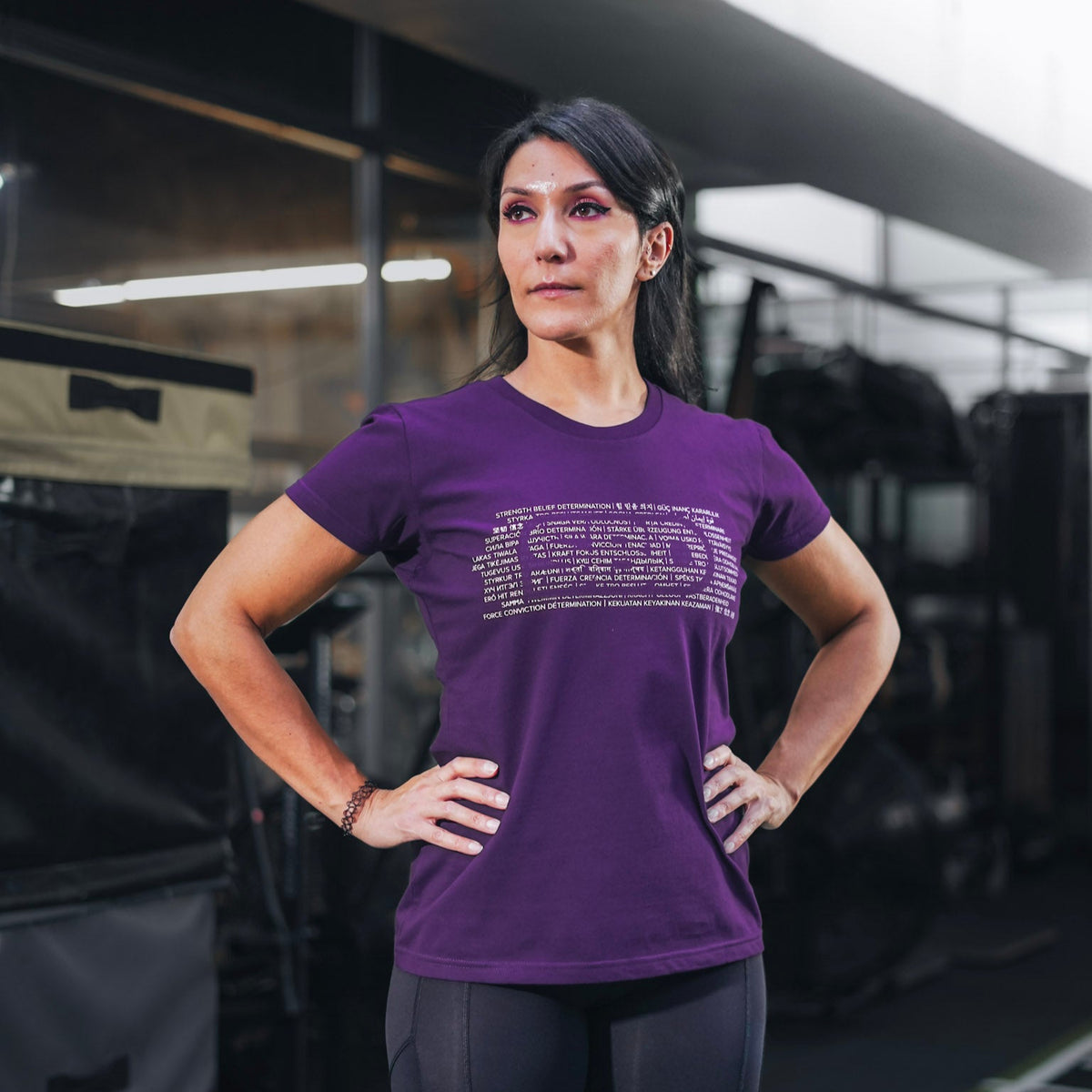 ASPIRE BRAND T-SHIRT PURPLE